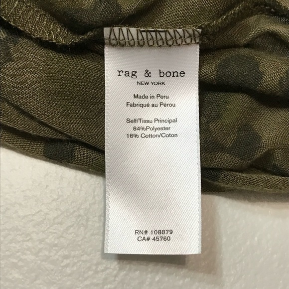 Rag & Bone All Over Cheetah Jersey Tee size M - Sheer - Picture 8 of 9